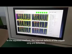 水媒間の超音波銅マスターテープ オンライン検出ビデオ