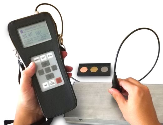 Electrical conductivity meter,  workpieces containing non-conductive thin layers